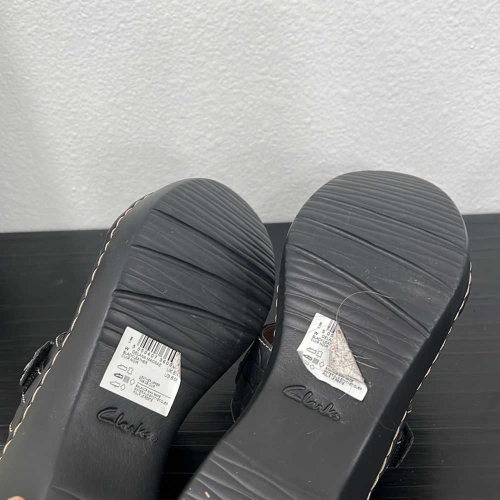 Clarks Women’s Sandals Delana Macrae Black Size 8 - Picture 13 of 15
